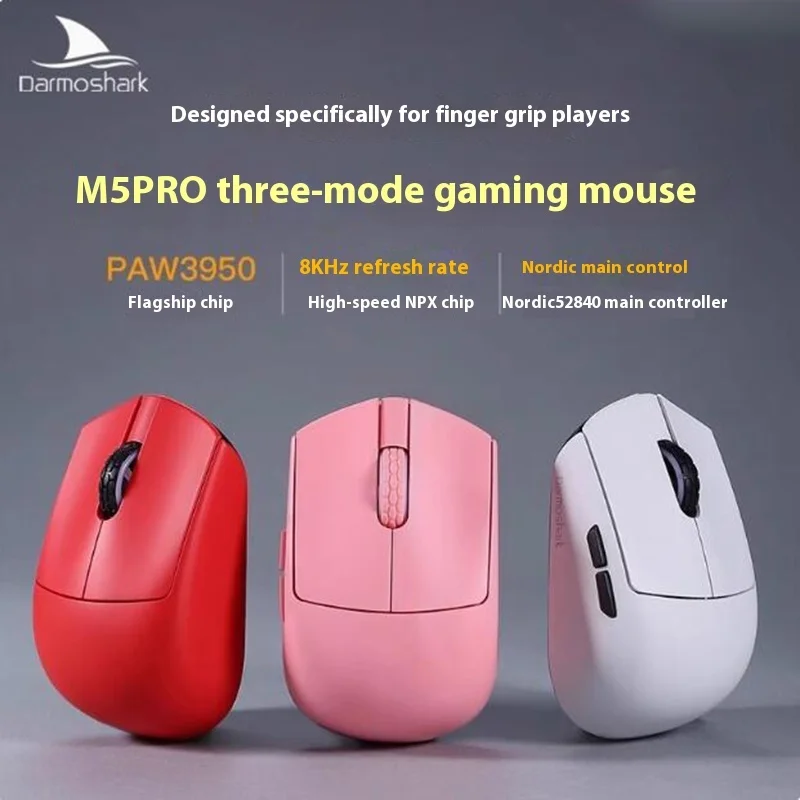 Darmoshark Dharma Shark M5pro Finger Holding Small Mouse Ergonomics 38g Lightweight Wireless Mouse
Darmoshark Dharma Shark M5pro Finger Holding Small Mouse Ergonomics 38g Lightweight Wireless Mouse