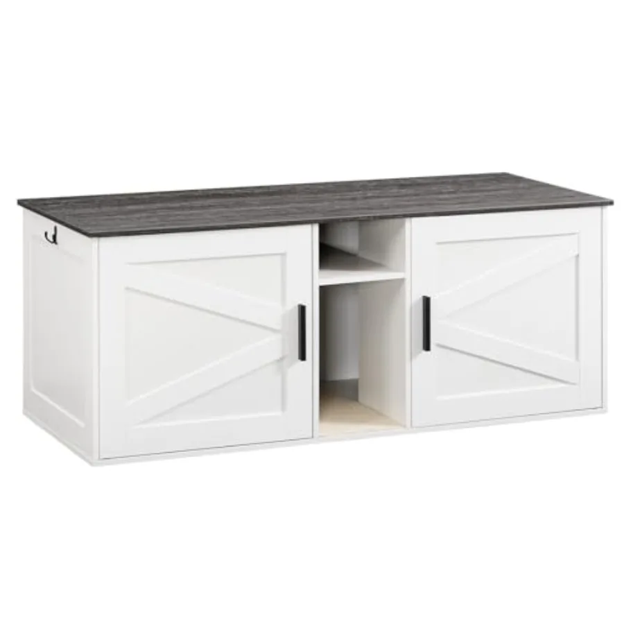 Double Litter Box Enclosure, Modern Cat Litter Box Furniture with Storage and Mat Design, Farmhouse Hidden Litter Box Enclosure
Double Litter Box Enclosure, Modern Cat Litter Box Furniture with Storage and Mat Design, Farmhouse Hidden Litter Box Enclosure