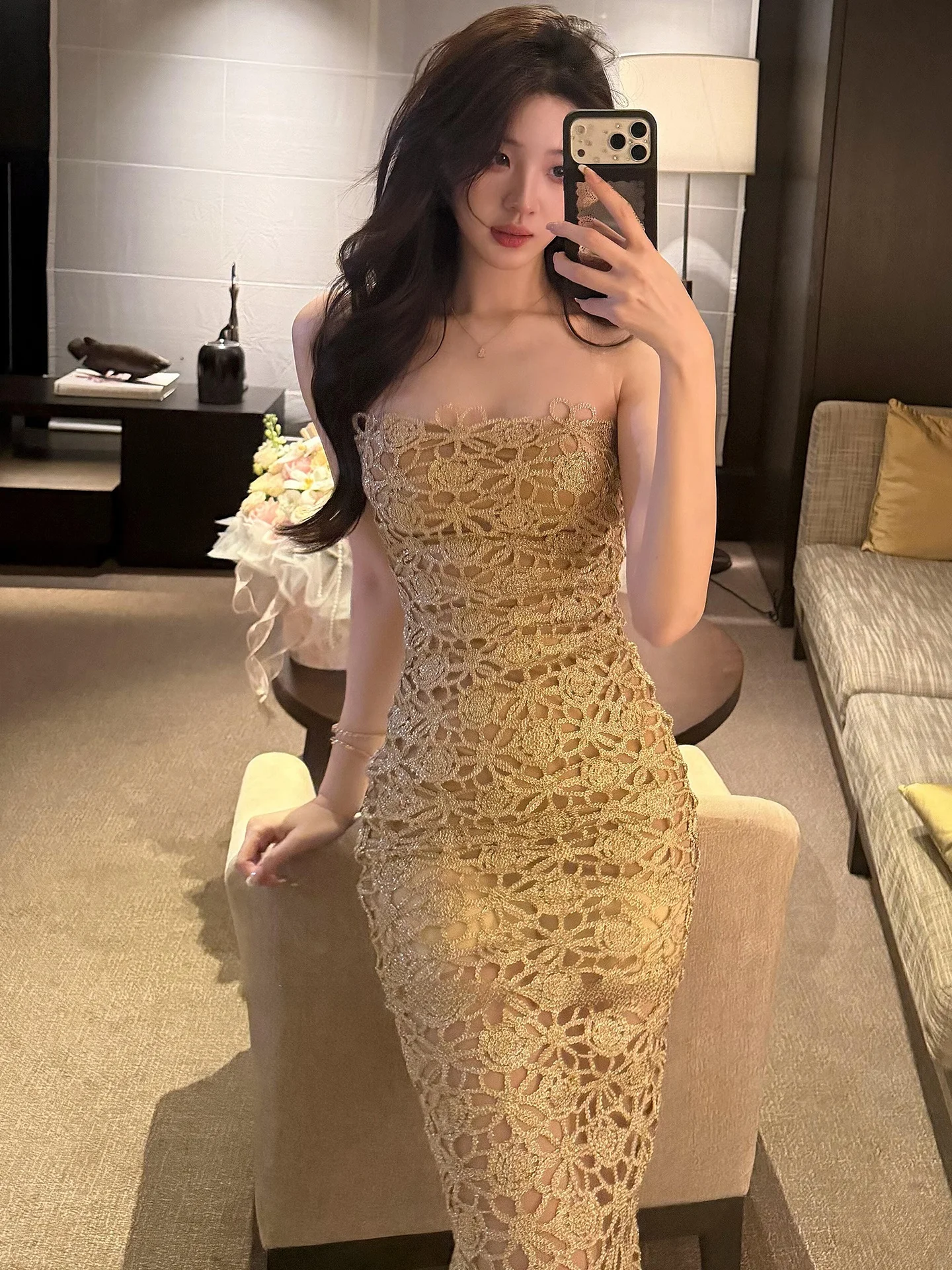 Sexy Lace Patchwork High Waist Long Skirt Breathable Polyester Cotton Blend Summer Par Dr with Zipper Ba for Women
Sexy Lace Patchwork High Waist Long Skirt Breathable Polyester Cotton Blend Summer Par Dr with Zipper Ba for Women