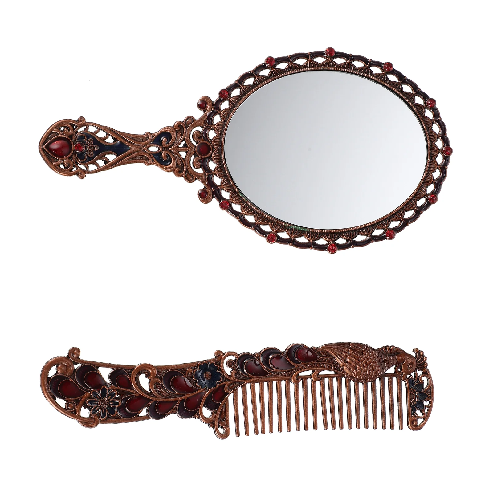 Mirror with Handle Delicate Makeup Small Mirrors Wear-resistant Retro Vanity Bench
Mirror with Handle Delicate Makeup Small Mirrors Wear-resistant Retro Vanity Bench