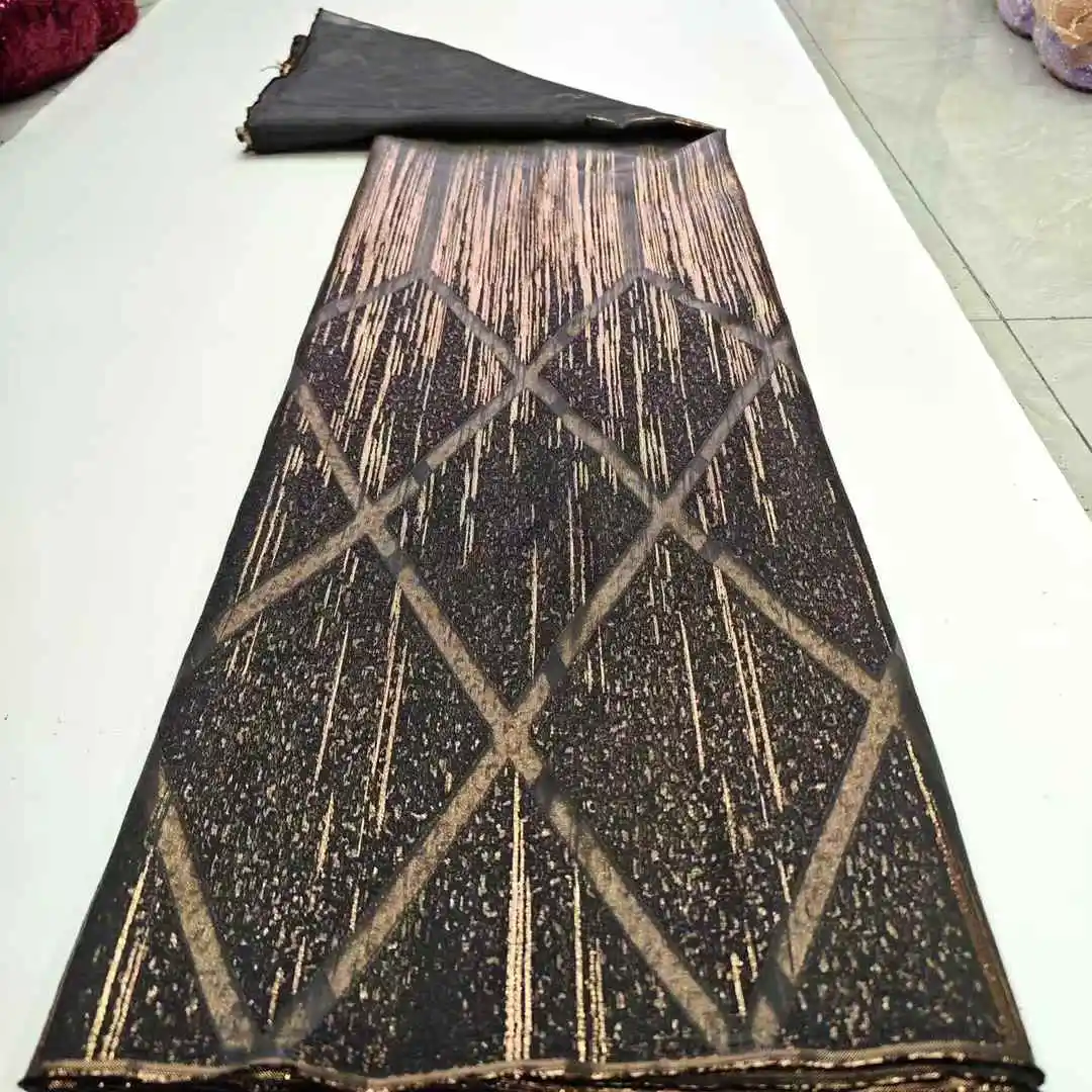 Newest Nigerian Organza Lace Fabrics 2025 New Design African Brocade Jacquard Organza Lace Fabric High Quality French Lace Dress
Newest Nigerian Organza Lace Fabrics 2025 New Design African Brocade Jacquard Organza Lace Fabric High Quality French Lace Dress