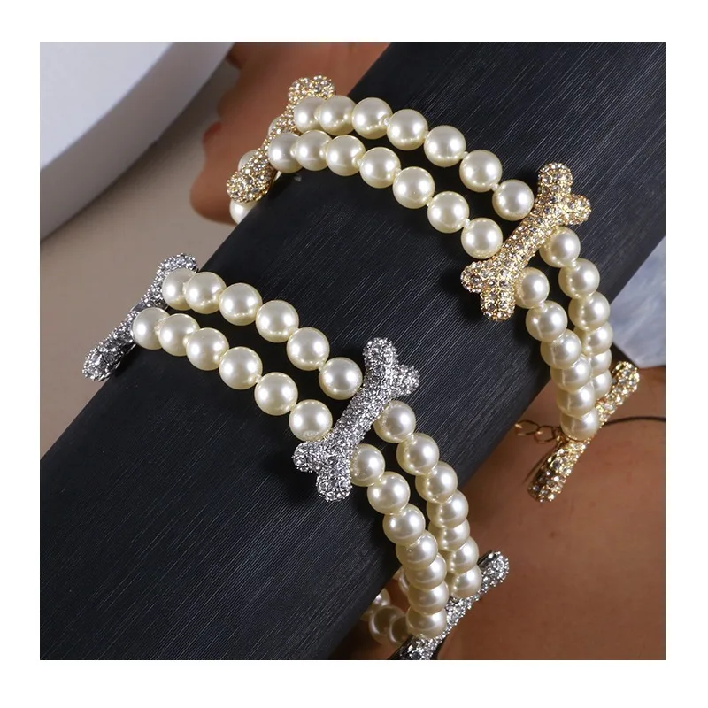 Jewelry Personalized Creative Bone Inlaid with Diamonds Pearl Multi-pendant Double Bracelet Girls Mixed Batch
Jewelry Personalized Creative Bone Inlaid with Diamonds Pearl Multi-pendant Double Bracelet Girls Mixed Batch