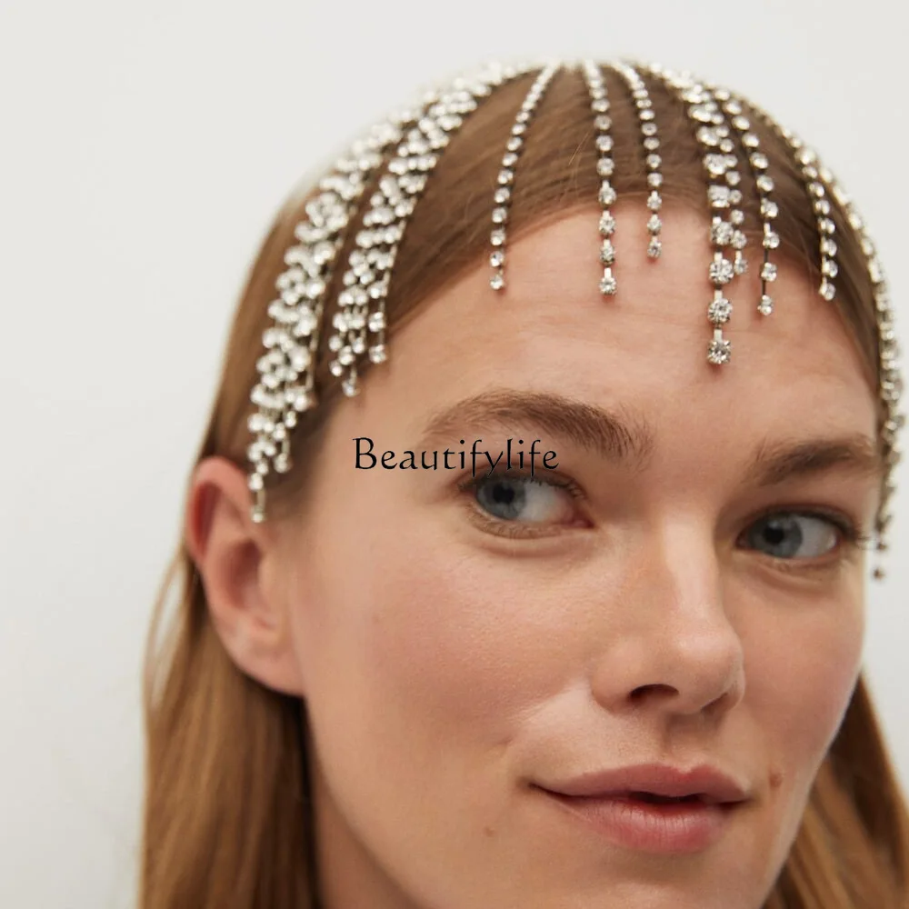Tassel headband female simple retro rhinestone headband high sense fashion personalized headgear
Tassel headband female simple retro rhinestone headband high sense fashion personalized headgear