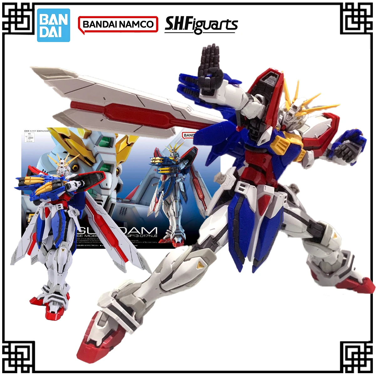 В наличии, оригинальный комплект модели Bandai Gundam RG 1:144, фигурки героев GOD GUNDAM, игрушки для детей, подарки, рождественские подарки 
В наличии, оригинальный комплект модели Bandai Gundam RG 1:144, фигурки героев GOD GUNDAM, игрушки для детей, подарки, рождественские подарки