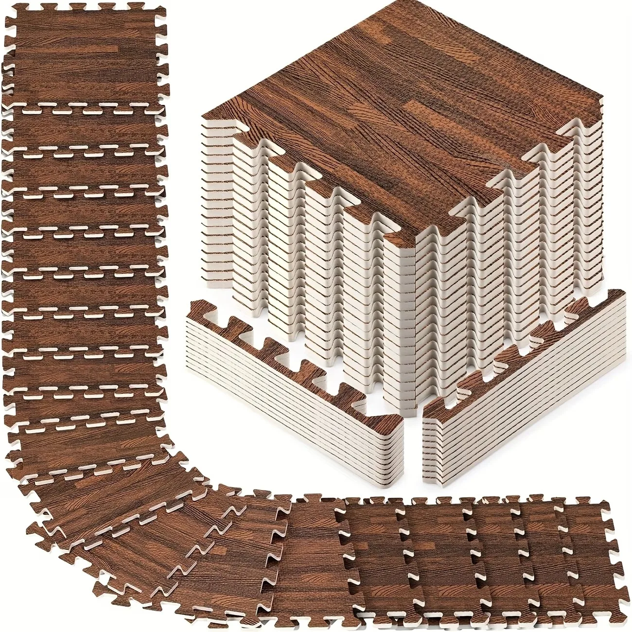 36 Pieces Soft Foam Baby Floor Mats Wood Style Puzzle Tiles Safe Non Slip Crawling Space for Children Room
36 Pieces Soft Foam Baby Floor Mats Wood Style Puzzle Tiles Safe Non Slip Crawling Space for Children Room