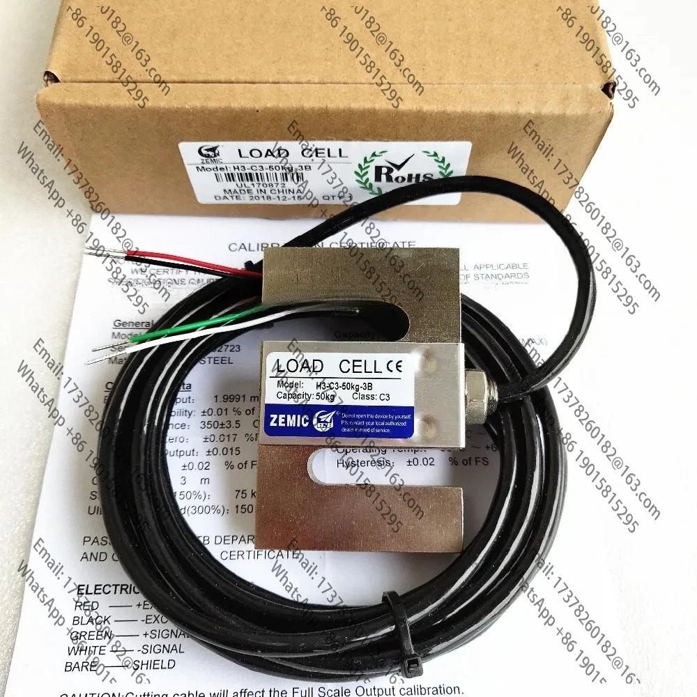 H3-C3-500KG-3B ZEMIC Weighing Sensor s-Type Tension Sensor Load Cells 50KG 100KG 200KG 500KG
H3-C3-500KG-3B ZEMIC Weighing Sensor s-Type Tension Sensor Load Cells 50KG 100KG 200KG 500KG