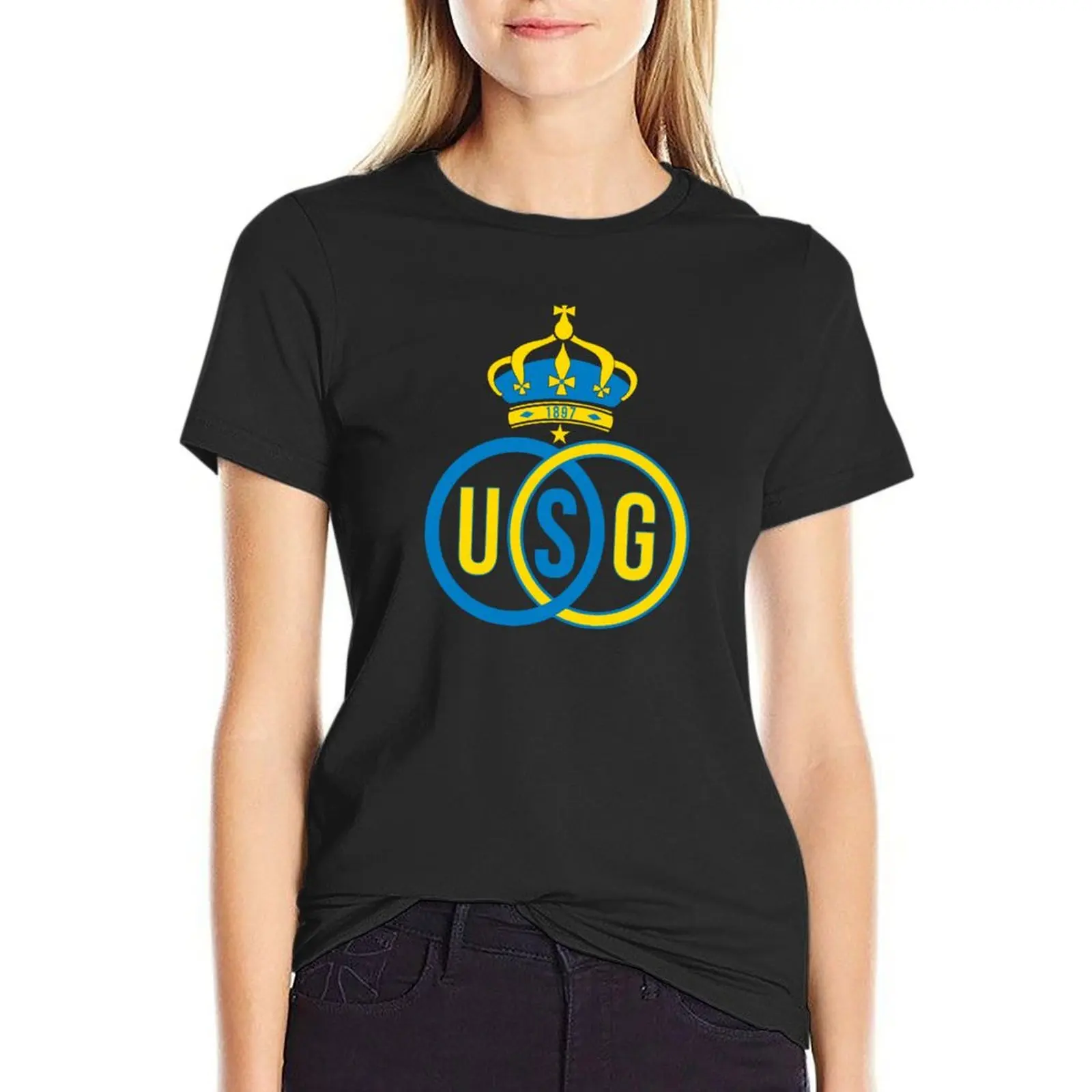 Royale Union Saint Gilloise T-Shirt blanks lady clothes white t shirts for Women
Royale Union Saint Gilloise T-Shirt blanks lady clothes white t shirts for Women