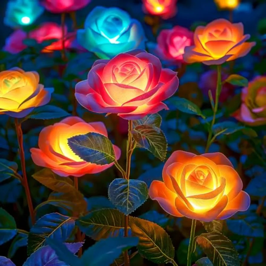 Solar Lights Outdoor, Solar Garden Light with 0 Rose Flowers, 7 Color Changing Solar Powered Flowers Lights Waterproof for Outs
Solar Lights Outdoor, Solar Garden Light with 0 Rose Flowers, 7 Color Changing Solar Powered Flowers Lights Waterproof for Outs