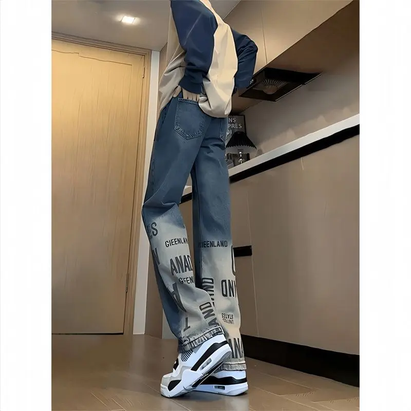 Retro Blue Gradient Micro Cropped Jeans Men's Design Sense American Vibe Pants Spring Autumn Fashion Brand Narrow Straight Pants
Retro Blue Gradient Micro Cropped Jeans Men's Design Sense American Vibe Pants Spring Autumn Fashion Brand Narrow Straight Pants