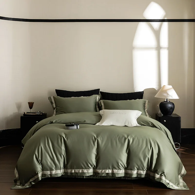 Customizable led luxury 100 pcs double-strand long-staple cotton four-piece set cotton skin-friendly bed sheet quilt cover
Customizable led luxury 100 pcs double-strand long-staple cotton four-piece set cotton skin-friendly bed sheet quilt cover