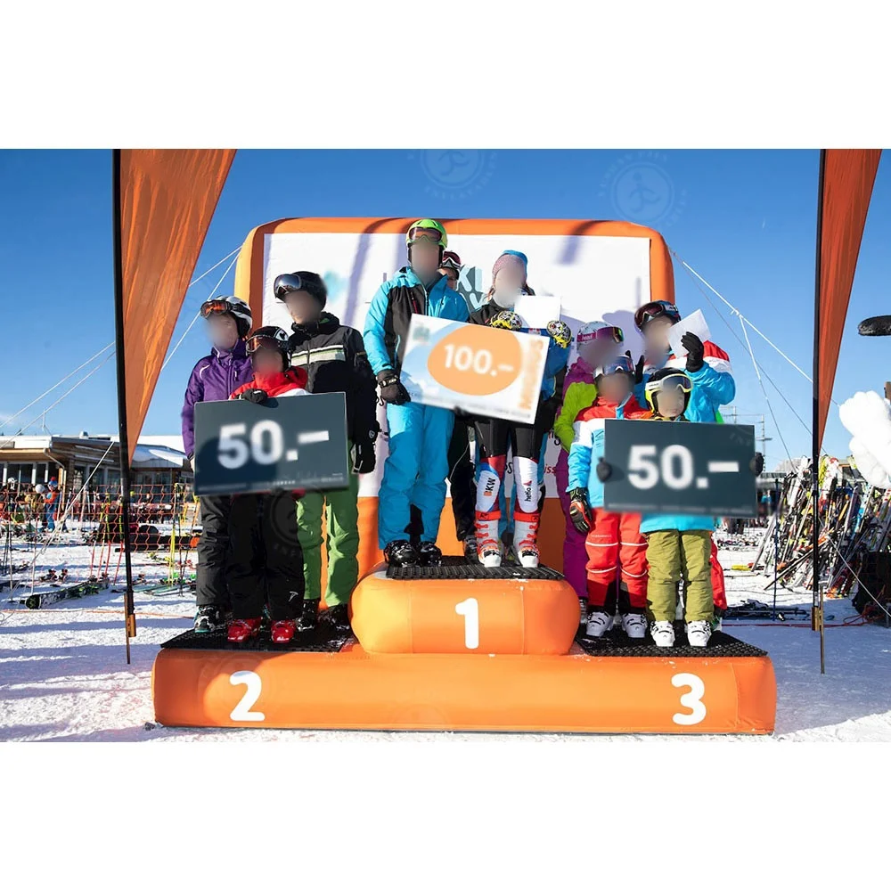 High Quality Commercial DWF Inflatable Award Stand Portable Event Podium for Competition Awards Ceremony