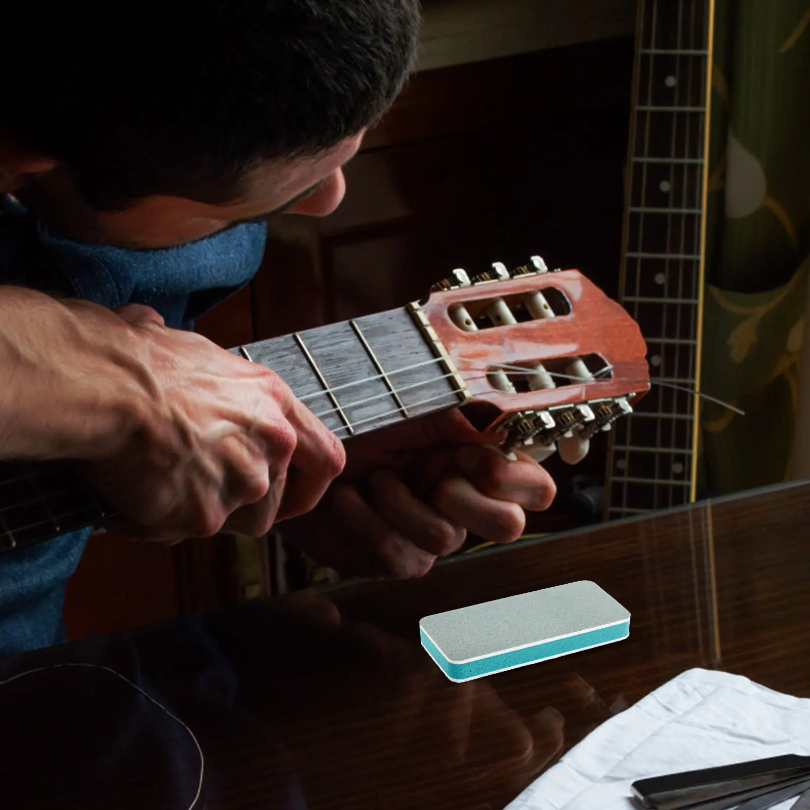 Guitar Fret Grinding and Polishing Block Premium Sponge Material for Fret Leveling and Shiny Finish Luthier Guitar Repair Tools
Guitar Fret Grinding and Polishing Block Premium Sponge Material for Fret Leveling and Shiny Finish Luthier Guitar Repair Tools