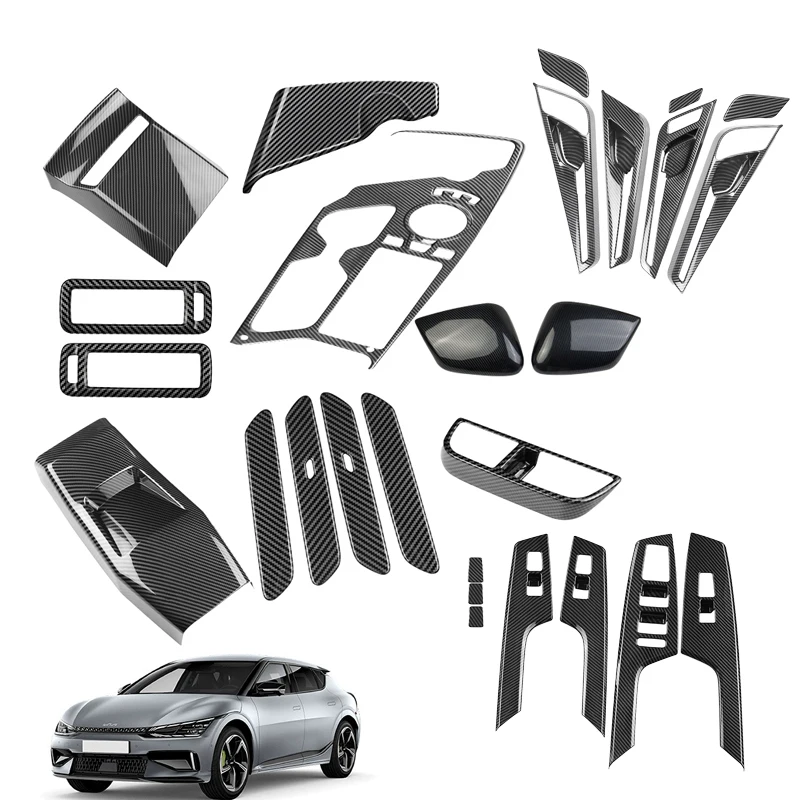 RHD for KIA EV6 GT Line 2021 2022 2023 Carbon Fiber Center Console Gear Shift Trim Inner Door Bowl Decoration Cover Accessories
RHD for KIA EV6 GT Line 2021 2022 2023 Carbon Fiber Center Console Gear Shift Trim Inner Door Bowl Decoration Cover Accessories