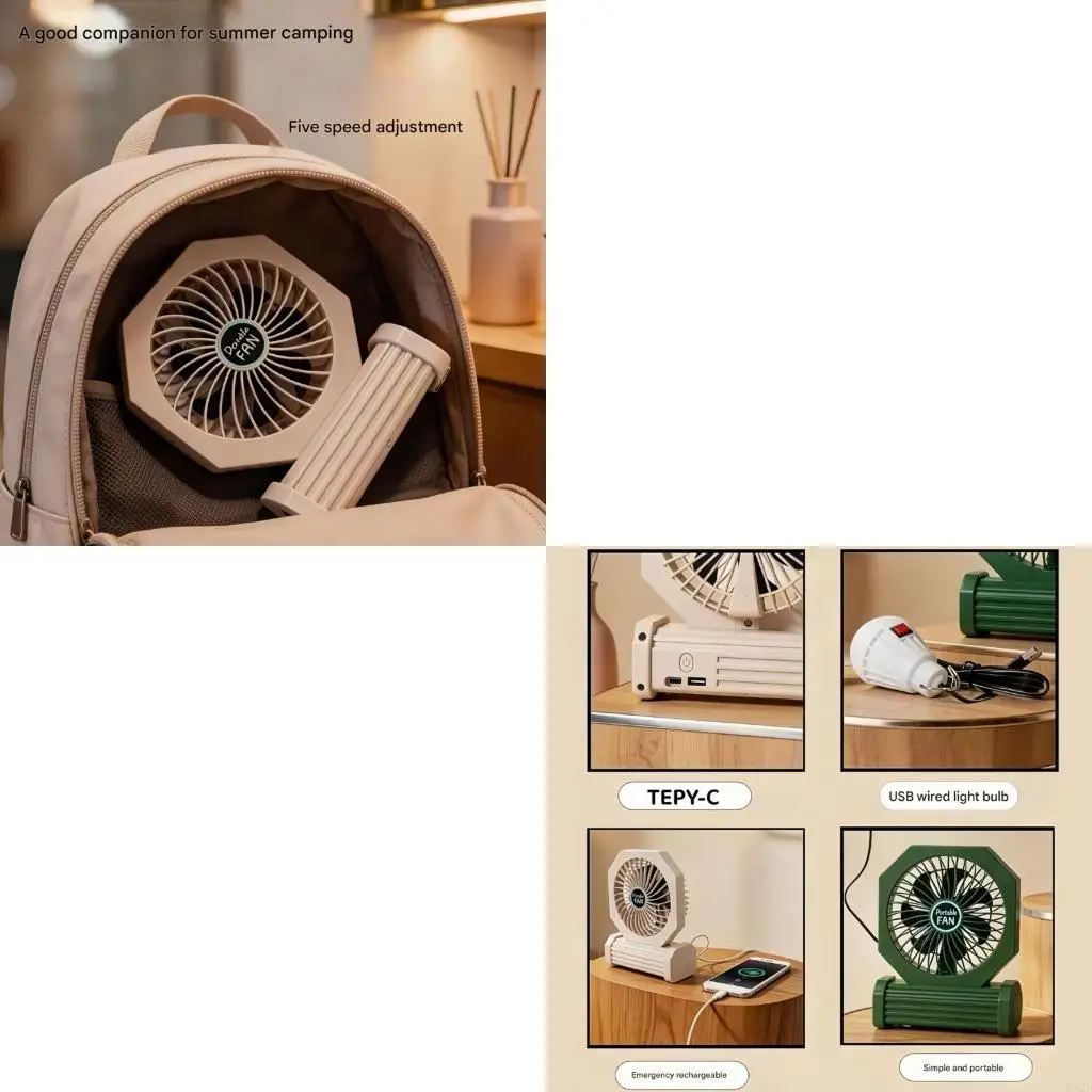 F92F Rechargeable Handheld Desk Fan with Light Portable Camping Fan Plastic Texture
F92F Rechargeable Handheld Desk Fan with Light Portable Camping Fan Plastic Texture