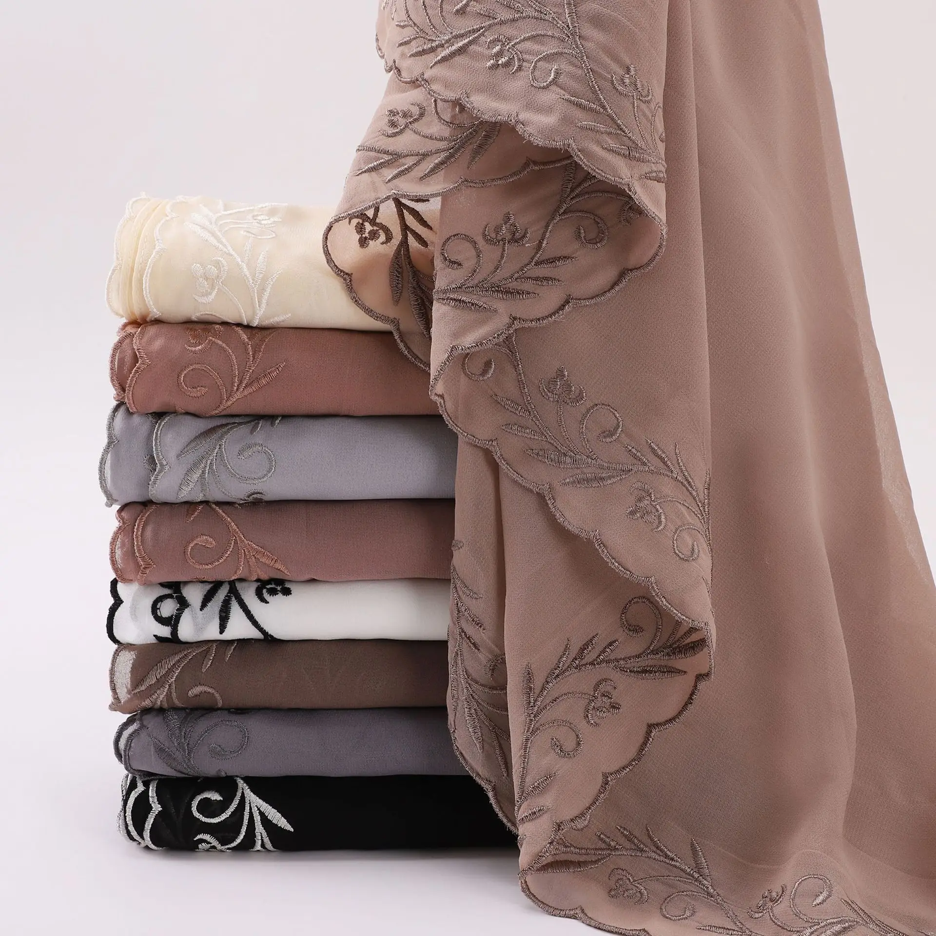 Fashion Embroidery Chiffon Scarf Woman Muslim Luxury Chiffon Long Shawls Wraps Summer Beach Turban Headscarf Ramadan Eid Scarf
Fashion Embroidery Chiffon Scarf Woman Muslim Luxury Chiffon Long Shawls Wraps Summer Beach Turban Headscarf Ramadan Eid Scarf