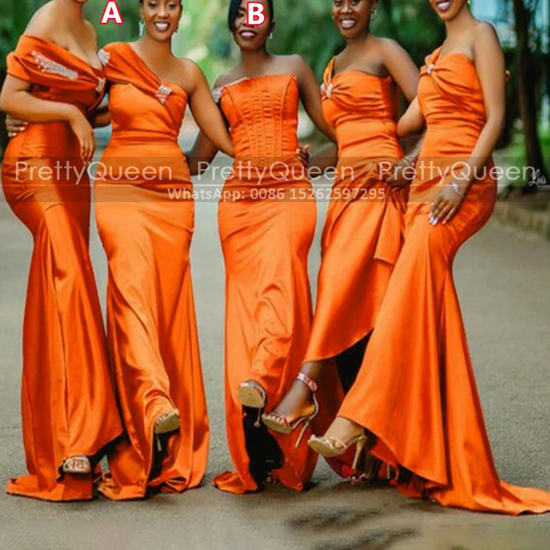 Cheap Mermaid Bridesmaid Dresses Customized Long One Shoulder Sleeveless Appliques Sheath Wedding Party Dress
Cheap Mermaid Bridesmaid Dresses Customized Long One Shoulder Sleeveless Appliques Sheath Wedding Party Dress