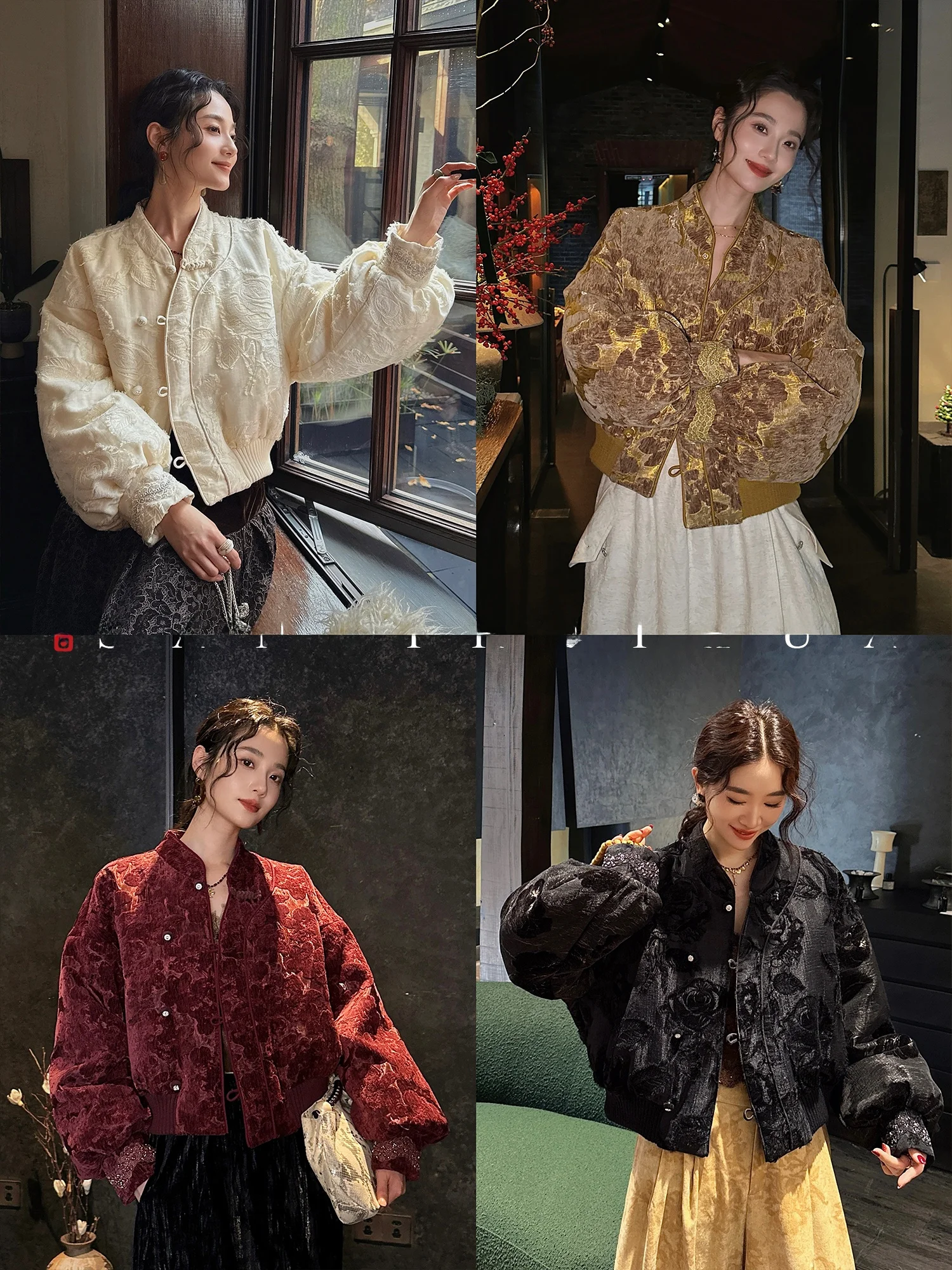 Sanji Bla Flower New Chinese Sle ort Quilted Coat Women's Winter Outerwear Faionable Snowy Chiffon Rose Print Jaet
Sanji Bla Flower New Chinese Sle ort Quilted Coat Women's Winter Outerwear Faionable Snowy Chiffon Rose Print Jaet