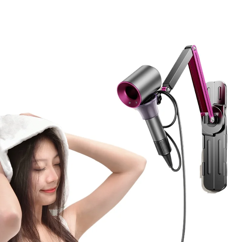 Telescopic arm, hair dryer bracket, free hands, blow hair, lazy support frame, adjust the hair dryer arbitrarily
Telescopic arm, hair dryer bracket, free hands, blow hair, lazy support frame, adjust the hair dryer arbitrarily