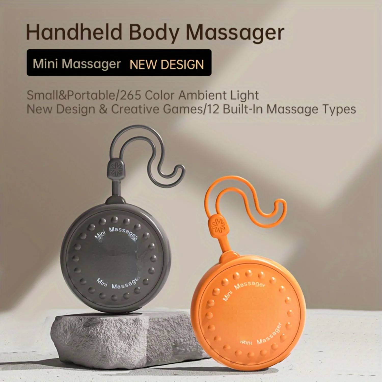 1pc Mini Portable Massager, Hand Massage Instrument, Full Body Muscle Relaxation Beauty Skin Decompression Gift - Exquisite & Po
1pc Mini Portable Massager, Hand Massage Instrument, Full Body Muscle Relaxation Beauty Skin Decompression Gift - Exquisite & Po