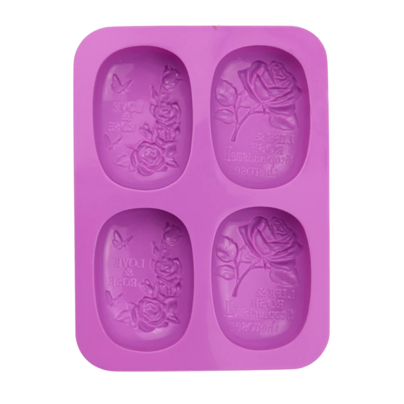 4cavity oval rose DIY handmade Silicone soap mold plaster Mold Rectangular Reusable Grade DIY Wax Candle Making Craft Supplie
4cavity oval rose DIY handmade Silicone soap mold plaster Mold Rectangular Reusable Grade DIY Wax Candle Making Craft Supplie