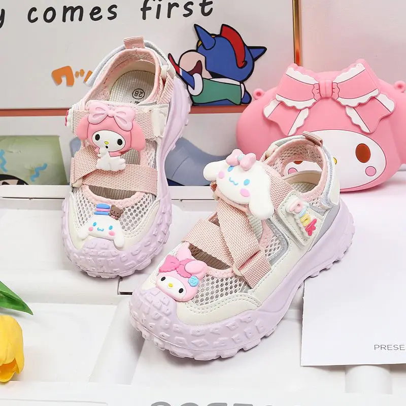 Sweet Kawaii Sanrio Anime My Melody Sports Sandals Summer Cute Cinnamoroll Soft Children Casual Light Beach Shoes Gifts for Kids
Sweet Kawaii Sanrio Anime My Melody Sports Sandals Summer Cute Cinnamoroll Soft Children Casual Light Beach Shoes Gifts for Kids