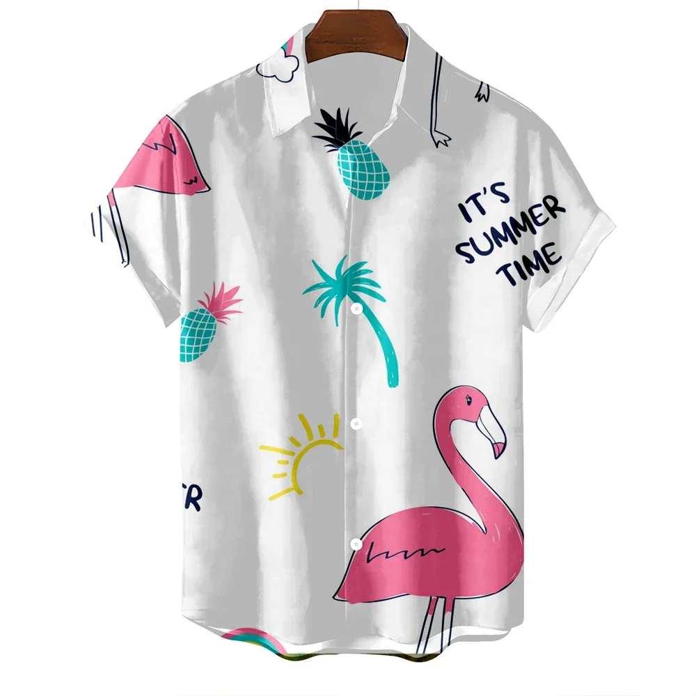 2023 New Men's Shirt Hawaiian Flamingo Print Men's Shirt Fashion Short Sleeve Men's Lapel Oversized 5xl Shirt
2023 New Men's Shirt Hawaiian Flamingo Print Men's Shirt Fashion Short Sleeve Men's Lapel Oversized 5xl Shirt