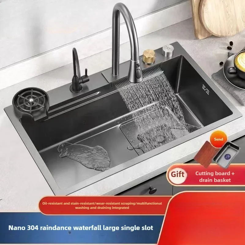 Thickened 304 Sink Stainless Steel Sink Single Vegetable Basin Dishwasher Table Stainless Steel Kitchen Accessories Basin Large
Thickened 304 Sink Stainless Steel Sink Single Vegetable Basin Dishwasher Table Stainless Steel Kitchen Accessories Basin Large