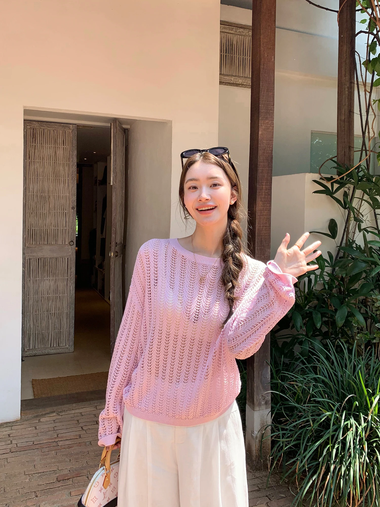 Pusumede Casual Style Long Sleeve Hollow out Knitted Top Women Loose Fit Translucent Sunshade Cover up Summer Fashion
Pusumede Casual Style Long Sleeve Hollow out Knitted Top Women Loose Fit Translucent Sunshade Cover up Summer Fashion