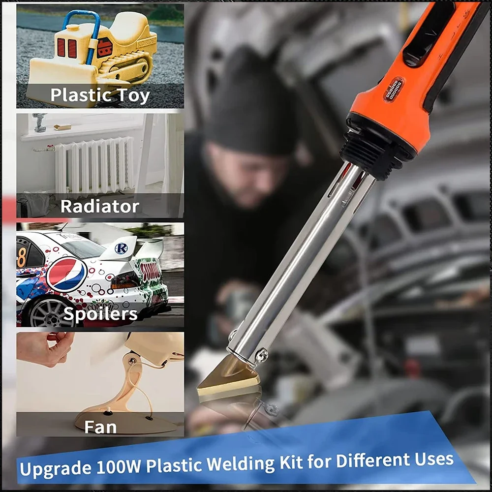 50 Вт/100 Вт пластиковый сварочный ремонт автомобильного бампера, комплект паяльника с контролем температуры, паяльная станция, ремонт, гладильный инструмент
50 Вт/100 Вт пластиковый сварочный ремонт автомобильного бампера, комплект паяльника с контролем температуры, паяльная станция, ремонт, гладильный инструмент