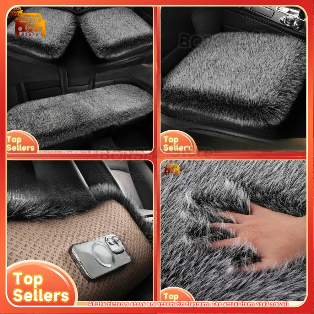 Universal Seat CoversWinter Faux Fox Fur Car Seat Cushion with Fur and Leather Integrated Warm Thickened Non Slip Universal Semi
Universal Seat CoversWinter Faux Fox Fur Car Seat Cushion with Fur and Leather Integrated Warm Thickened Non Slip Universal Semi