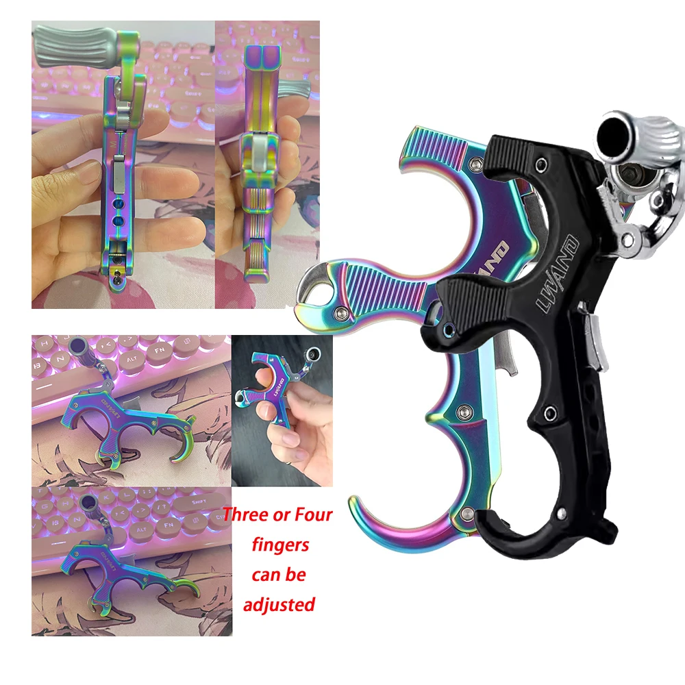 3/4 Finger Bow Release Thumb Trigger Caliper Aluminum Copper Material for Compound Bow Hunting Shooting Accessories
3/4 Finger Bow Release Thumb Trigger Caliper Aluminum Copper Material for Compound Bow Hunting Shooting Accessories