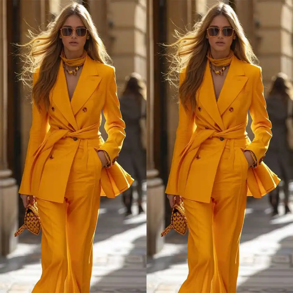 Street Photography Women Pants Suits Slim Fit Ladies Fashion Wear Prom Birthday Party Customized 2 Pieces
Street Photography Women Pants Suits Slim Fit Ladies Fashion Wear Prom Birthday Party Customized 2 Pieces