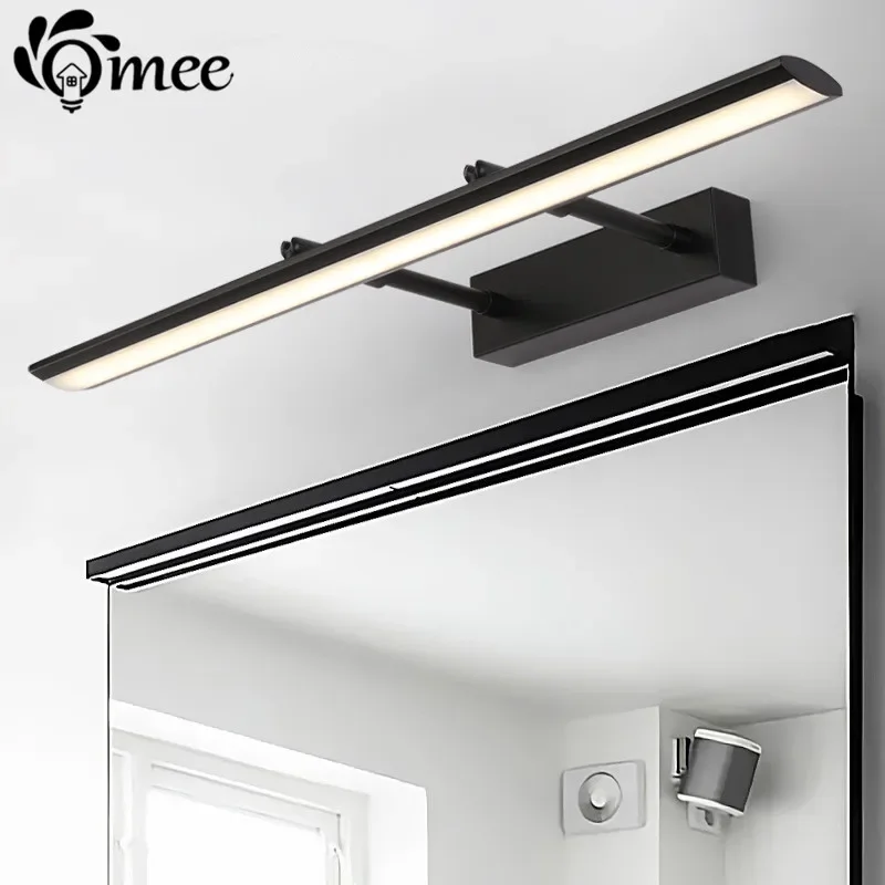 Modern LED Mirror Light Wall Lamp Sconce Bathroom Indoor Lighting Black Silver Fixture Wall Lights Vanity Home Fixtures Lamp
Modern LED Mirror Light Wall Lamp Sconce Bathroom Indoor Lighting Black Silver Fixture Wall Lights Vanity Home Fixtures Lamp