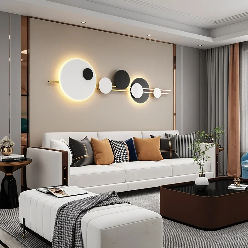 Nordic White Black Metal LED Wall Lamp 220V For Living Room Dining Room 3 Changeable Dimming 120cm Atmosphere Lighting
Nordic White Black Metal LED Wall Lamp 220V For Living Room Dining Room 3 Changeable Dimming 120cm Atmosphere Lighting