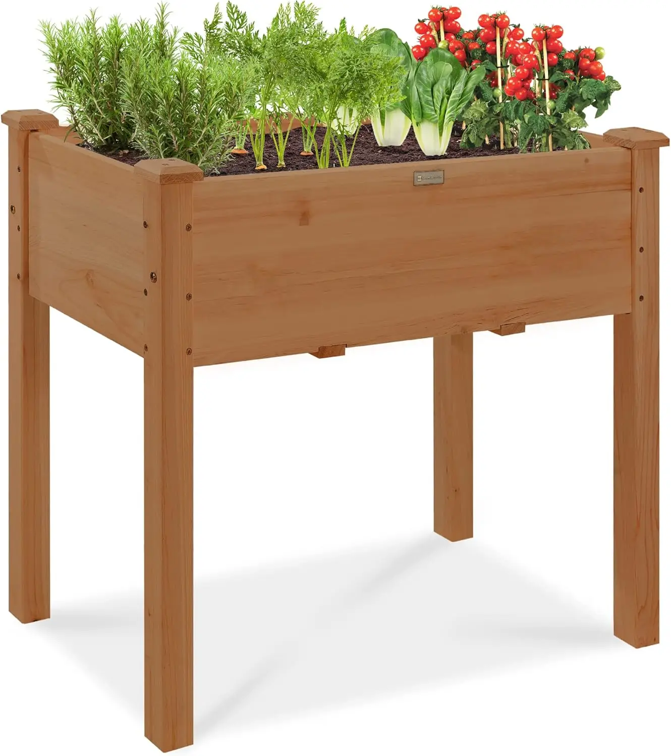 Raised Garden Bed, 34x18x30in Elevated Wood Planter Box Stand with Bed Liner, 150lb Capacity - Acorn Brown
Raised Garden Bed, 34x18x30in Elevated Wood Planter Box Stand with Bed Liner, 150lb Capacity - Acorn Brown