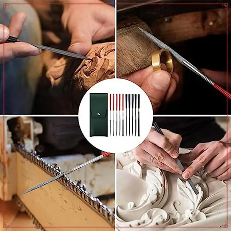 5 шт. мини-алмазные надфили и 5 шт. маленькие стальные напильники для высокоточного шлифования по металлу, дереву, пластику, прочные резьбы
5 шт. мини-алмазные надфили и 5 шт. маленькие стальные напильники для высокоточного шлифования по металлу, дереву, пластику, прочные резьбы