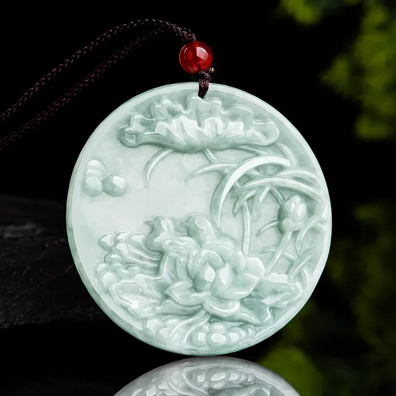 Burmese Jade Lotus Pendant Amulet Charm Jewelry Vintage Jadeite Choker Natural Gemstone Necklace Fashion Necklaces Real White
Burmese Jade Lotus Pendant Amulet Charm Jewelry Vintage Jadeite Choker Natural Gemstone Necklace Fashion Necklaces Real White