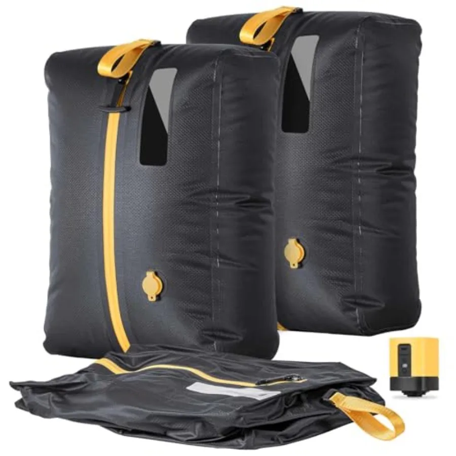 Vacuum Bags for Travel: 24L Reusable Compression Packing Cubes with Rechargeable Pump, IP67 Waterproof Space Saver Kit in Gray,
Vacuum Bags for Travel: 24L Reusable Compression Packing Cubes with Rechargeable Pump, IP67 Waterproof Space Saver Kit in Gray,