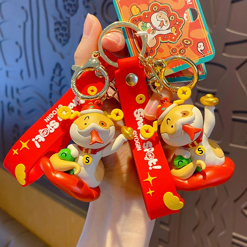 Cartoon Novelty Snake Year Lucky Keychain Pendant Creative Cute Car Key Ring Exquisite Backpack Decoration Accessories Gifts
Cartoon Novelty Snake Year Lucky Keychain Pendant Creative Cute Car Key Ring Exquisite Backpack Decoration Accessories Gifts