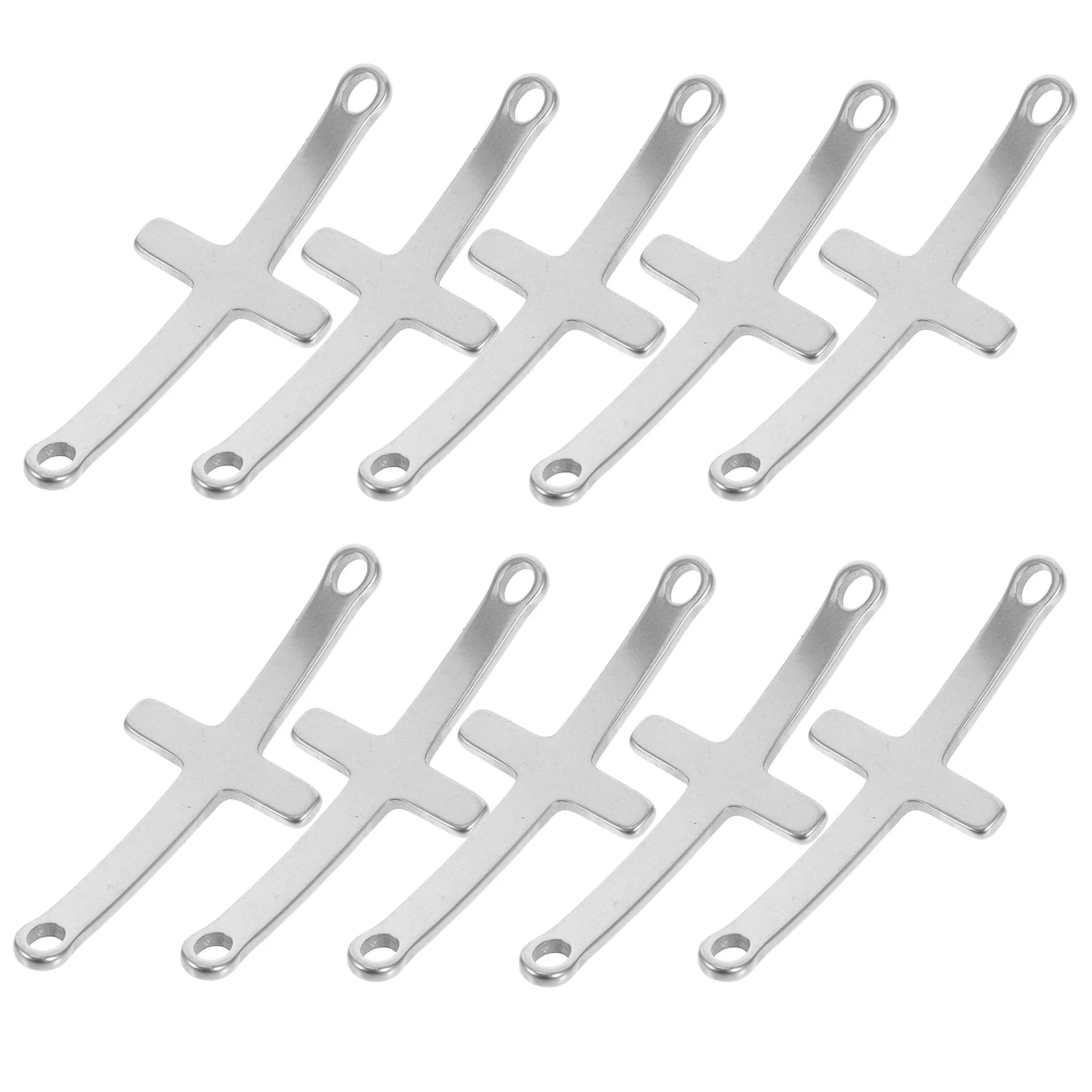 10 Pcs Cross Pendant DIY Jewelry Making Stainless Steel Charm Bead Connector Pendants Bracelets Necklace Earrings Craft Project
10 Pcs Cross Pendant DIY Jewelry Making Stainless Steel Charm Bead Connector Pendants Bracelets Necklace Earrings Craft Project