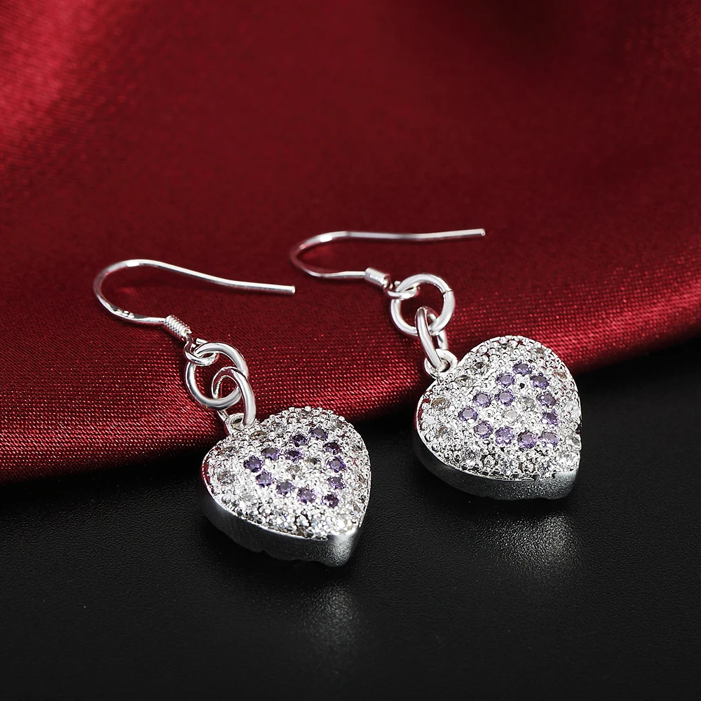 New 925 Sterling Silver noble Zircon Hollow heart Earrings for Women fashion party wedding high quality Jewelry Holiday Gifts
New 925 Sterling Silver noble Zircon Hollow heart Earrings for Women fashion party wedding high quality Jewelry Holiday Gifts