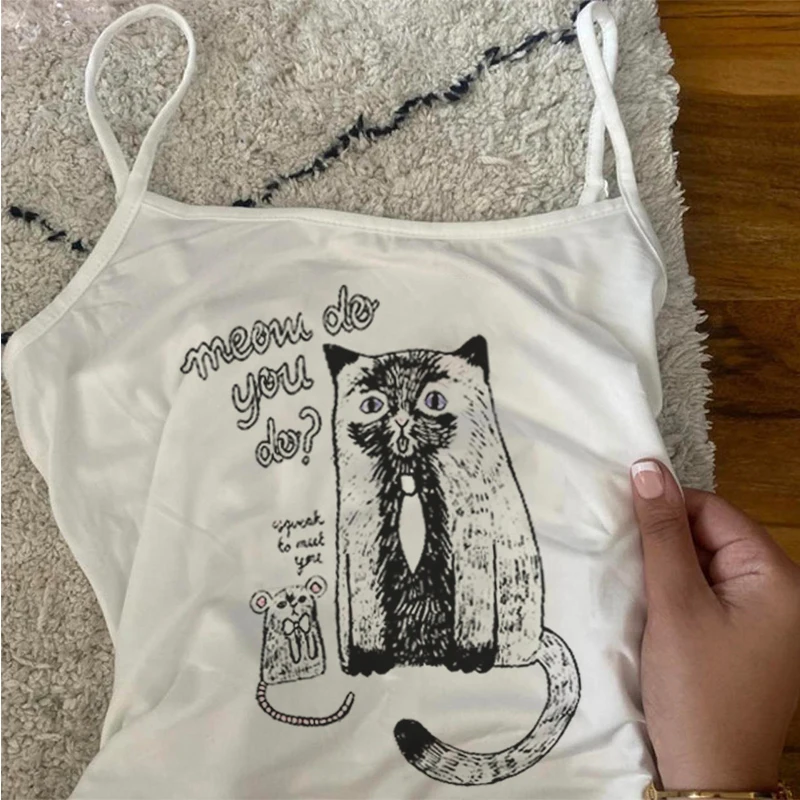 Vintage Aesthetic Y2K Crop Tops Sleevle Vest Harajuku Streetwear Slim Goth Women Clothes 2000s Tops Emo Girls Punk Tank Top
Vintage Aesthetic Y2K Crop Tops Sleevle Vest Harajuku Streetwear Slim Goth Women Clothes 2000s Tops Emo Girls Punk Tank Top