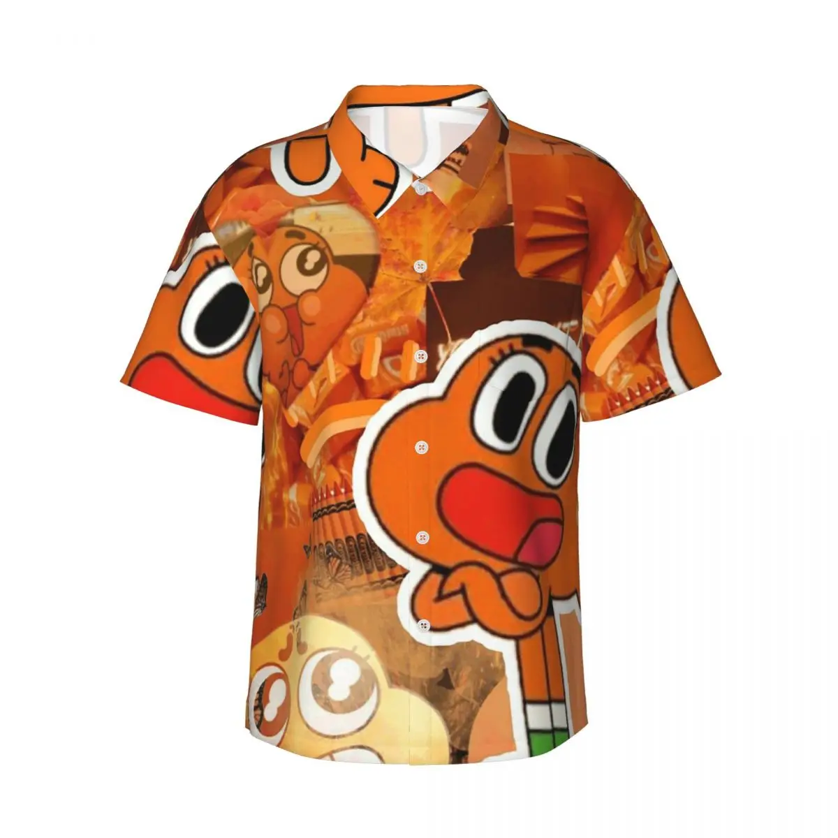 Darwin Watterson The Amazing World Of Gumball Anime Men's Shirts Hawaiian Short Sleeve Shirt Funny Button Tops for Summer Beach
Darwin Watterson The Amazing World Of Gumball Anime Men's Shirts Hawaiian Short Sleeve Shirt Funny Button Tops for Summer Beach