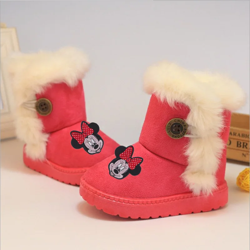 Disney Mickey Mouse Winter Hot Style Children's Winter Warm Boots Thickened Cotton Shoes Warm Fur Anti-Ski Boots Casual Shoes
Disney Mickey Mouse Winter Hot Style Children's Winter Warm Boots Thickened Cotton Shoes Warm Fur Anti-Ski Boots Casual Shoes