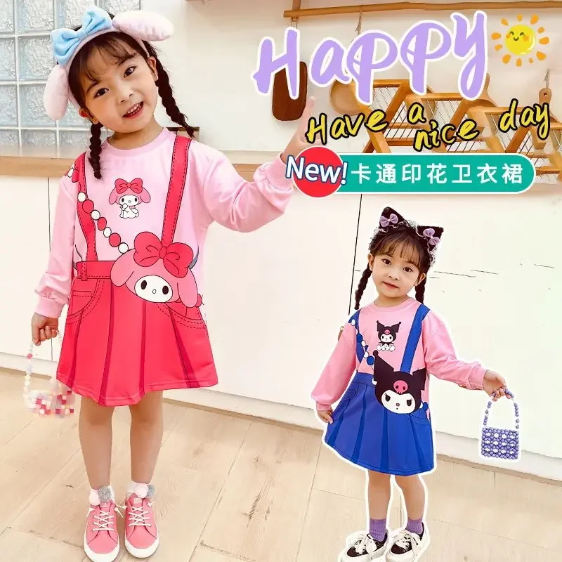Sweet My Melody Kawaii Anime Sanrio Short Sleeve Dress Cute Cartoon Kuromi Baby Clothes Shirt Skirt Lovely Gifts for Kids
Sweet My Melody Kawaii Anime Sanrio Short Sleeve Dress Cute Cartoon Kuromi Baby Clothes Shirt Skirt Lovely Gifts for Kids