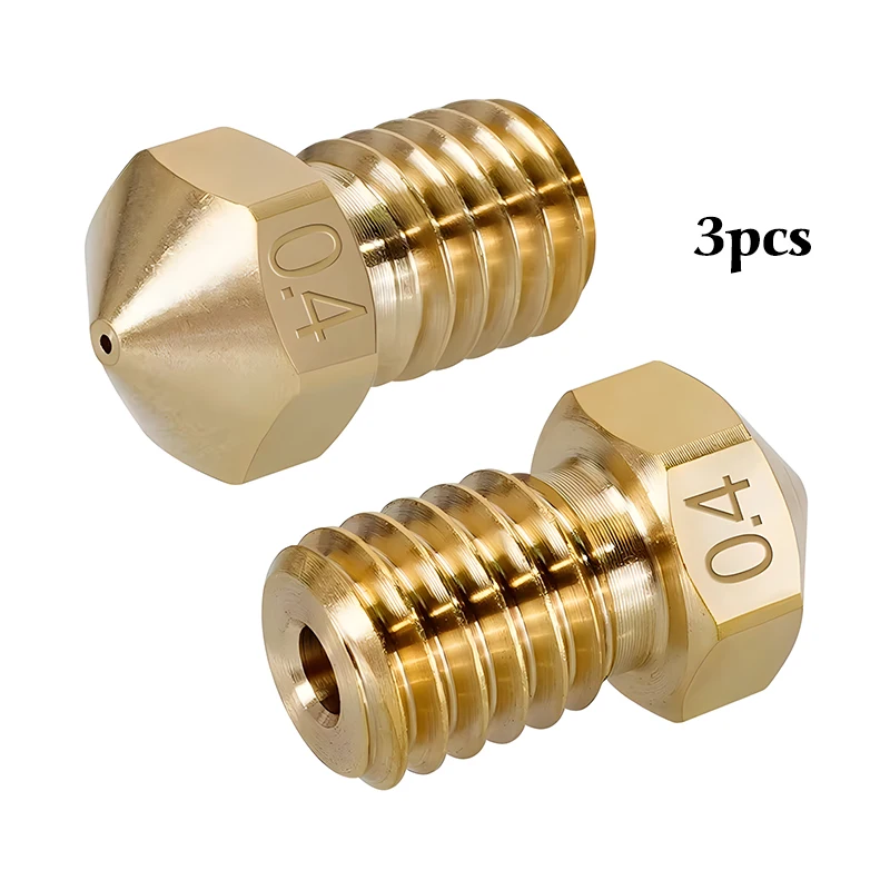 Высококачественные латунные сопла серии E3D V6 для 3D принтера, 0,4 мм, резьбовое сопло M6 для титанового экструдера, 3D сопла V6 J-Head Hotend
Высококачественные латунные сопла серии E3D V6 для 3D принтера, 0,4 мм, резьбовое сопло M6 для титанового экструдера, 3D сопла V6 J-Head Hotend