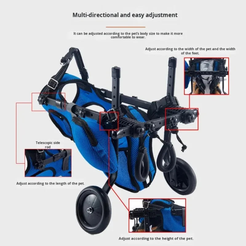 Cross-Border Plastic Foldable Four-Wheel Eco-Friendly Pet Wheelchair for Elderly Dogs Walking Aid Mobility Strollers
Cross-Border Plastic Foldable Four-Wheel Eco-Friendly Pet Wheelchair for Elderly Dogs Walking Aid Mobility Strollers