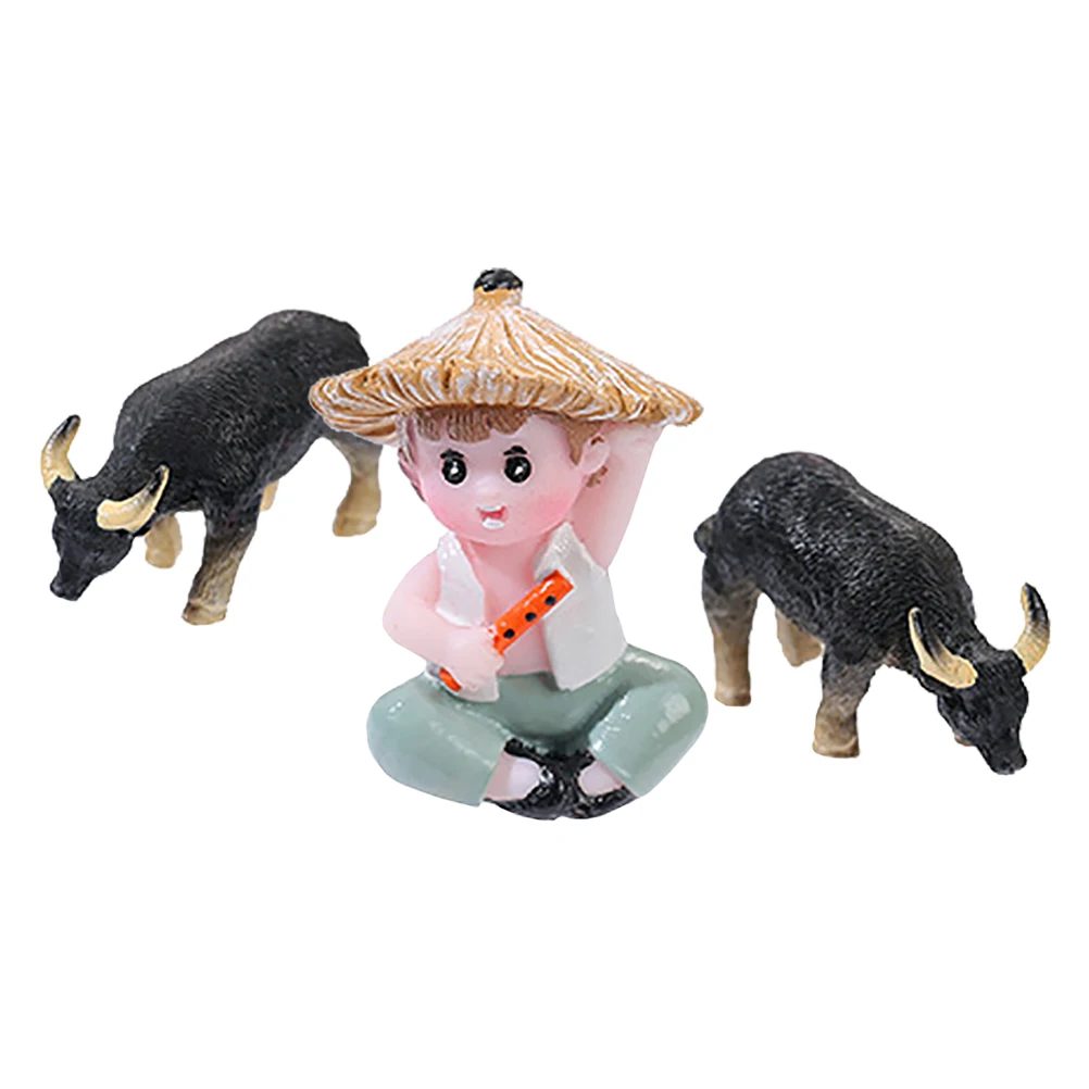 1Set Mini Pastoral Boy Ox Resin Decoration Creative Micro Landscape Small Farm Animals Figures Kids Farm Playset Mini Barn 
1Set Mini Pastoral Boy Ox Resin Decoration Creative Micro Landscape Small Farm Animals Figures Kids Farm Playset Mini Barn