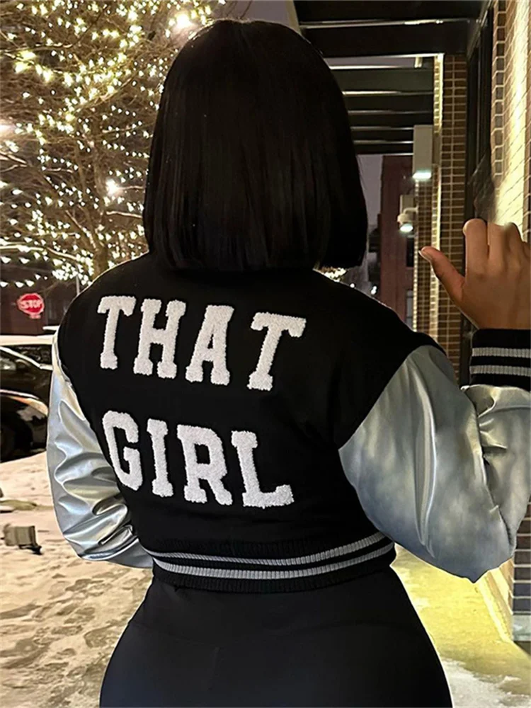 Cutenew Women Patchwork Short Jacket Casual Stand O-neck Slim Vintage Cropped Baseball Coat Female Classic Outwear Fall New
Cutenew Women Patchwork Short Jacket Casual Stand O-neck Slim Vintage Cropped Baseball Coat Female Classic Outwear Fall New