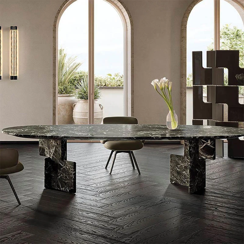 &c Minimalist Style Stone Modern Luxury Oval Dining Table for Home Furniture for Apartment Hotel Villa Dining Rooms
&c Minimalist Style Stone Modern Luxury Oval Dining Table for Home Furniture for Apartment Hotel Villa Dining Rooms